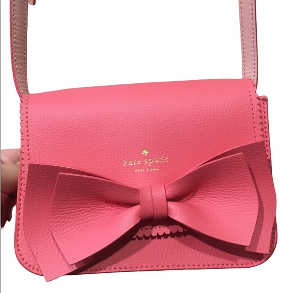 kate spade Handbags - Kate Spade Pink Bow Crossbody Purse Bag